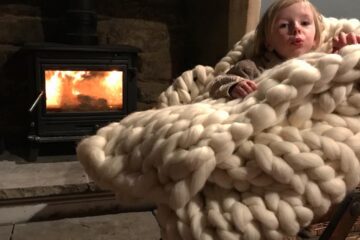 rug by the fire